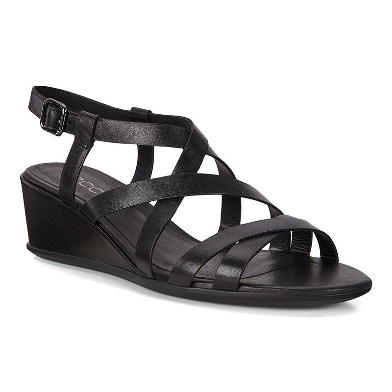 Sandalias Ecco Shape 35 Wedge Para Mujer,Negras,918502-JIZ